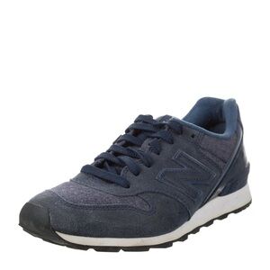 NEW BALANCE 696/J.CREW Collab Navy/Suede Sneakers